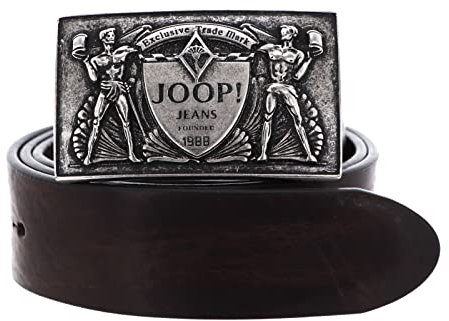 Joop! Leder Gürtel Buckle Jeans Belt 4,0 CM W85 D`Brown dunkelbraun