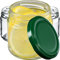 KADAX Lot de 100 petits bocaux de conservation 200 ml, bocaux à confiture, fi66 mm, mini bocaux pour miel et épices, bocaux hermétiques, bocaux en verre, bocaux ronds, verts
