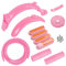 Nicfaky Tubo de patinete eléctrico anticolisión para manillar Pro 2 piezas de scooter, color rosa