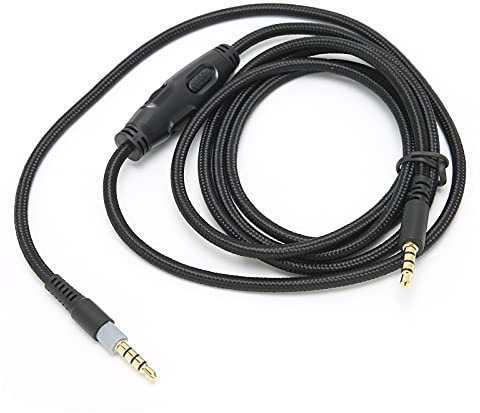 Cable de Auriculares, Cable de o ho a ho de 3,5 Mm con Control de Volumen Cable de Auriculares para HyperX Cloud
