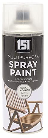 Inspired Essentials Multi-Purpose Spray Paint 400ml for Metal, Wood, Plastic, Walls, Aerosol Spray with Perfect Finish (CLEAR LACQUER, Pack of 1)