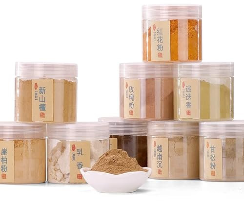 Räucherwerkzeremonie Holzpulver 15g Räucherpulver für chinesische Räuchern Zeremonie 1 Tüte Beifuß-Pulver (Holzpulver mit Beifuß Blätter Pulver)