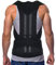 XS-5XL Talla Grande Corrector De Postura Mujeres Hombres Espalda Cinturón Soporte Espalda Completo Soporte Columna Clavícula Soporte Aliviar Dolor Espalda Superior E Inferior ( Color : Black , Size :