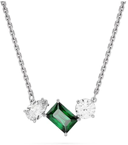 Swarovski Mesmera Anhänger, Rhodinierte Damenhalskette mit Strahlenden Swarovski Kristallen