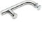 Lioaeust Poignée de porte de douche, barre de poignée de porte de douche, trou de 145 mm, en acier inoxydable, finition chromée