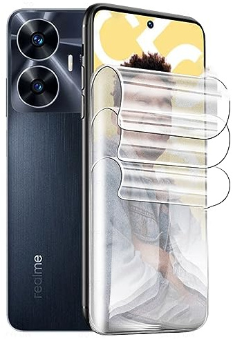 Stejnhge Protector Pantalla para Realme C55 4G (6.72) | 2pcs Película de Hidrogel Flexible de TPU, Pantalla Curva Película Protectora, Fácil instalación, Sin Burbujas