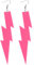 Neon Ohrhänger Damen Acryl Tropfen Ohrringe Bunte 80er Jahre Beleuchtete Halloween Vintage Ohrringe Schmuck Frauen Mädchen Neon Earrings 80er 90er Jahre Party Kostüm Zubehör (Rosa)