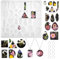 EXIN DEHCEN Moldes Resina Epoxi 38 Cavidad, Molde para Joyería con Agujero, Moldes de Silicona para Resina Epoxi, Moldes para Resina, para Fabricación de Joyas, Colgante, Pendientes
