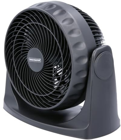 TOUGH MASTER Ventilateur de table de 11 de largeur, 3 niveaux de vitesse, ventilateur de table et mural portable, flux d'air puissant, ventilateur de table de chevet pour la maison et le bureau