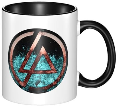 Egenedcemre Lin-kin Rock *Park- Chester Sänger Benning*ton Tasse Keramik Kaffeetasse Neuheit Druck Grafik Kaffeetasse Tasse Teetasse für Musikliebhaber Frauen Männer Mädchen 330 ml