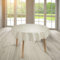 laro runde 140 cm wachstuchtischdecke wachstischdecke abwashbar PVC tischdecke Wachstuch wasserabweisend Garten tischdecke, Muster:Ornament Geprägt Beige
