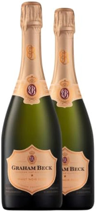 Graham Beck Rose 75 cl Rosé Sekt (Karton mit 2 Flaschen von 75 cl)
