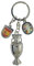Am Ball Com Schlüsselanhänger Trophäe Euro 2024 (45 mm) mit spanischem Champion – offizielles Sammlerstück aus Zamak für Fans, silber, 45 mm