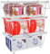 Yallmie 3 Blanco Cesta para Congelador, 37.2x18x14cm Organizadores Arcon Congelador con Asas Plegable y Fondo Antideslizante, Apilable Cestas de Almacenamiento para 141 a 198L, Organizar Ingredientes