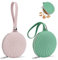 2 Pezzi Porta Premietti per Cani Piccoli Silicone, Porta Crocchette Premietti per Cani Addestramento con Zip Portatile Borsa Addestramento Cani Viaggi o Uso Esterno Contenitori per Cibo(Rosa&Grigio)