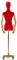 Schneiderpuppe Schneiderin Schaufensterpuppe Golden Caster Rack Bekleidungsgeschäft Regal Modell Rack