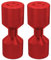 Qusedwey Two Hole Pins Set 1-1/8Inch Aluminum 6061 2 Hole Flange Alignment Pin,Two Hole Pins Flange Aligner Red
