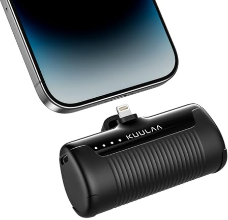 Mini power bank per iPhone, 4500 mAh PD, funzione di ricarica rapida, piccola batteria per cellulare per iPhone 14 Pro Max/14/13/12/11/XR/X/8/7/6/SE, ecc