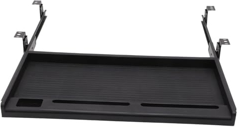 BELLIFFY Under Desk Keyboard Tray Sliding Drawer with Smooth Rails Sturdy Scratch-resistant Material Capacity Keyboard and Mouse Holder for Office Desk Space Saving