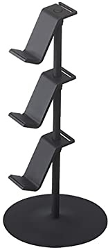 CHEOTIME Game-Controller-Ständer, 3-lagiger Stabiler Controller-Organizer, Kopfhörerhalter für Switch Gaming Desk Setup, Schwarz (3 Layer Black)