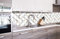 Dimex Küchenrückwand Folie selbstklebend BRAUNE BLÜTENBLÄTTER | Klebefolie - Dekofolie - Spritzschutz für Küche | Made in EU - 260 cm x 60 cm