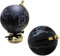 Unbekannt Michel Toys 522098 Spardose Weltkugel Schwarz 13x12x17cm Keramik (13x12x17 cm, Keramik)