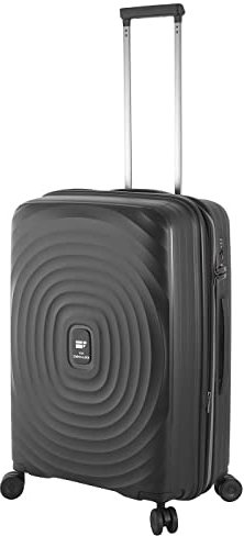 Von Cronshagen Reisetrolley Mogens | Stabiler Koffer in verschiedenen Größen | Hartschalenkoffer aus stabilem Material | mit TSA Zahlenschloss | Reisekoffer (schwarz, M - mittlerer Koffer 67cm)