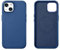 Mobiskin Hülle kompatibel mit Apple iPhone 14 (6,1 Zoll), Handyhülle mit echtem Leder, Case, Schutzhülle, dünne Handytasche, Slim Cover, Blau