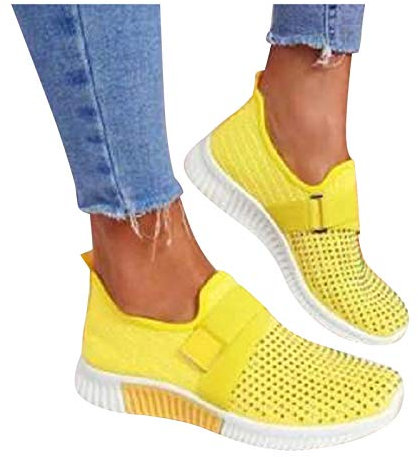 Fulidngzg Damen Laufschuhe 42 Leicht Bequeme Gym Running Schuhe Wasserdicht Walkingschuhe Joggingschuhe Weich Outdoor Turnschuhe Rutschfeste Atmungsaktiv Sneaker Tennis Freizeitschuhe Sportschuhe