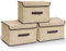 CALIYO Aufbewahrungsbox mit Deckel Stoff, Faltboxen, Stoffboxen, Einfache Aufbewahrung von Kleidung, Praktischer Box mit Deckel Stoff