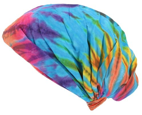 GURU SHOP Einmaliges Batik Haarband, Kopfband, Bandana Kopfbedeckung, Stirnband - Blau, Synthetisch