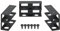 KACCDE 3Pcs Under Desk Laptop Mount Space Saving Organizers Rack For Laptops Tablets Keyboards And More Use Under Desk Rack