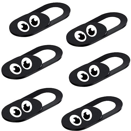 Holibanna 6 Stück Webcam Abdeckungen aus Abs Schwarz für Notebook und Tablette Leichte Sichtschutzabdeckung Installieren und Abnehmbar zum Datenschutz