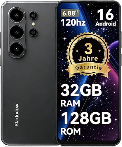 Blackview WAVE 10 Smartphone Offerta Android 16,32MP+13MP 32GB+128GB/2TB TF Cellulari,Telefono Cellulare Offerta 6.88/5000mAh/3.5mm/IP54 4G/5G WiFi/Face ID/Blocco Impronta Digitale,3 Anni Garanzia