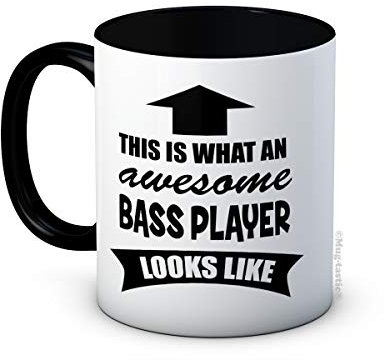 mug-tastic This is What an Awesome Bass Player Looks Like - Hochwertige Keramik Kaffeetasse Becher