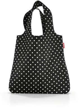 reisenthel AT7051 mini maxi shopper mixed dots – Einkaufsbeutel mit 15l Volumen bei winzigem Packmaß – B 43,5 x H 63 x T 6 cm