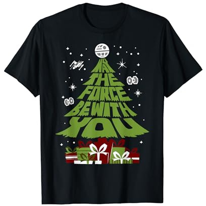 Star Wars May The Force Be With You Christmas Tree Stack T-Shirt