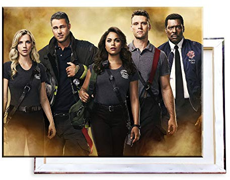 Unified Distribution Chicago Fire - 80x60 cm Kunstdruck auf Leinwand • erstklassige Druckqualität • Dekoration • Wandbild