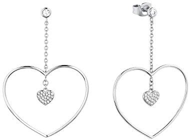 s.Oliver Ohrringe 2027838 Damen Ohrstecker Herz Silber weiß Zirkonia