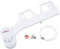 vidaXL Bidet-Aufsatz für Toilettensitz Einzeldüse Kaltwasser Wasserdruck-Regler Dusch WC Aufsatz Bidet Taharet Intimdusche Intimpflege Toilette