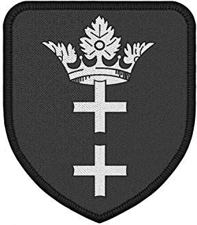 Patch Freie Stadt Danzig Wappen Abzeichen Polen Uniform 75x65mm#36801