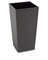 Gordanluk Tall planter rattan plant pot Designed Flowerpot with plant riser extra large plant pots indoor plant pots outdoor flower pot (Grey, 25 x 46.5 cm)