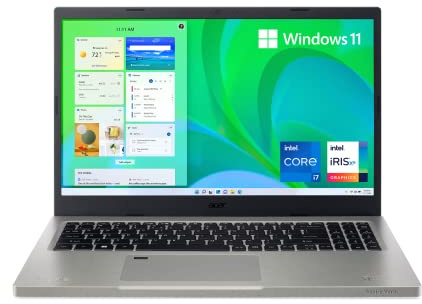 acer Aspire Vero AV15-51-75QQ Green PC | 15.6 FHD IPS 100% sRGB Display | 11th Gen Intel Core i7-1195G7 | Intel Iris Xe Graphics | 16GB DDR4 | 512GB SSD | Wi-Fi 6 | PCR Materials | Windows 11 Home