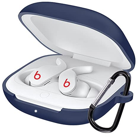 Derhom Custodia in silicone compatibile per i nuovi auricolari Beats Fit Pro [supporta la ricarica wireless] (blu)