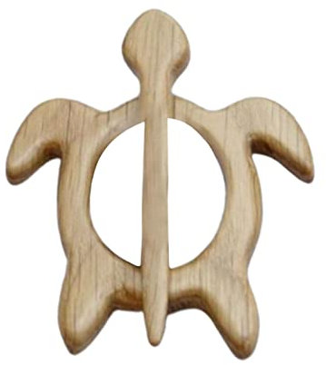 jatour Broche en Bois - Broches avec Motif Animalier en Bois Dessin animé pour Badge d'artisanat Bricolage | Boucle d'écharpe châle Mignon | Cadeau pour Maman Petite Amie Noël