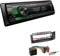 Pioneer MVH-S120UBG 1-DIN Autoradio mit grüner Beleuchtung und USB kompatibel mit Android-Smartphones inkl. Einbauset passend für Renault Megane I Megane Scenic bis 2003 schwarz