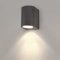 Ledvion - LED Wandlampe, 4.5W, 2700K, IP54, Anthrazit & Rund, GU10 Spot