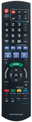 VINABTY N2QAYB000466 Replacement Remote Control Compatible with Panasonic DVD Recorder DMR-EZ45 DMR-EZ47 DMR-EZ48 DMR-EZ49 MR-EZ49VEBK DMR-EH65 DMR-EX95 DMR-EX98 DMR-EX99 DMR-EZ49V Sub N2QAYB000332