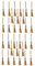 NUSITOU 30 Pcs mini broom white decor pagan decor mini witch broomstick wizard broom toy wizard staff nimbus 2000 mini straw broom miniature broom mini mop paganism desktop natural bamboo
