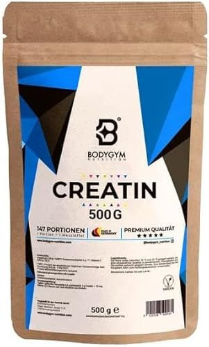 Creatin Monohydrat Pulver – Kreatin hochdosiert 500g – Creatine Powder für Krafttraining - Kreatinmonohydrat Pulver - Aminosäure Kreatin